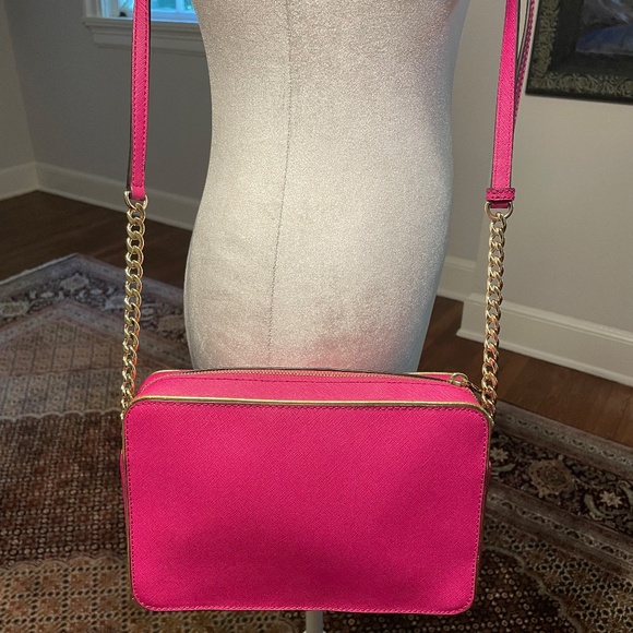 Michael Kors Collection Cross Body Bag Leather/brass PRISTINE - Picture 7 of 9